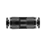 Raccordo dritto nero per collegamento lineare di tubi da 6 mm nei sistemi di nebulizzazione Geyser