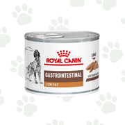 Lattina di cibo umido per cani Royal Canin Gastrointestinal Low Fat 200g.