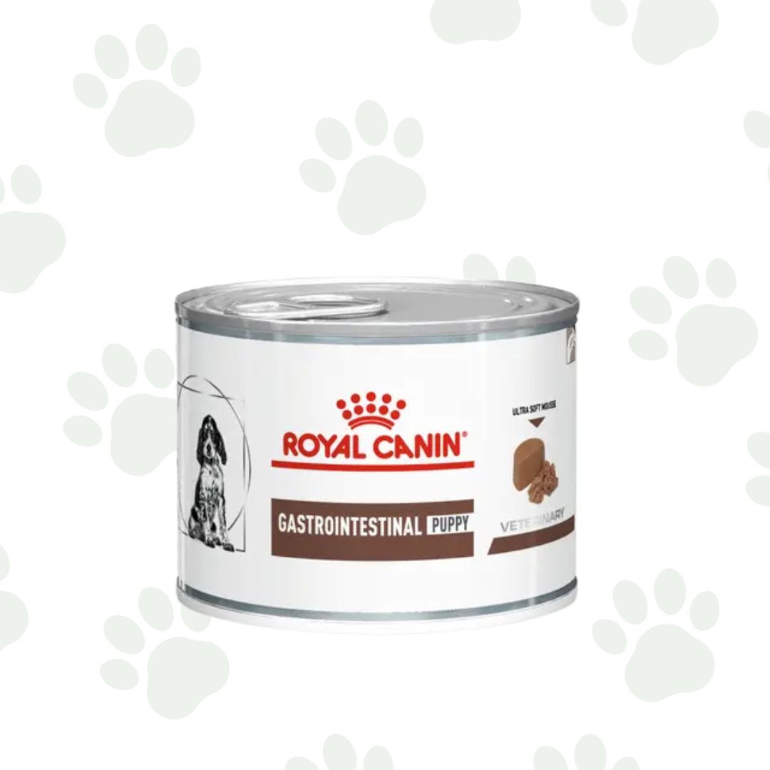 Lattina da 200g Royal Canin Gastrointestinal per cuccioli.
