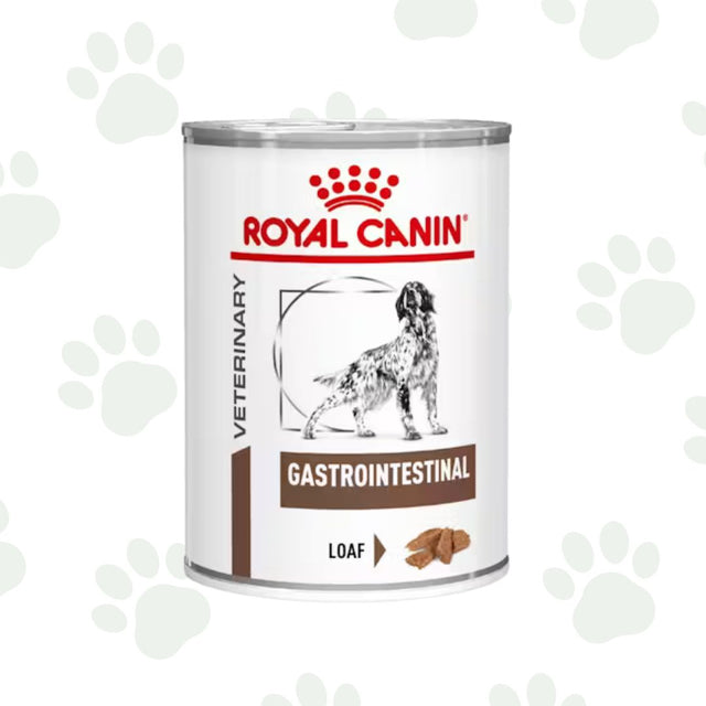 Lattina di cibo umido per cani Royal Canin Gastrointestinal 200g.