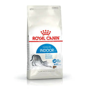 Confezione Royal Canin Home Life Indoor 27 per gatti adulti che vivono in casa, crocchette con gatto grigio e bianco