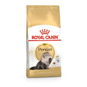 Confezione Royal Canin Adult Persian con immagine di gatto persiano sul packaging dorato e bianco