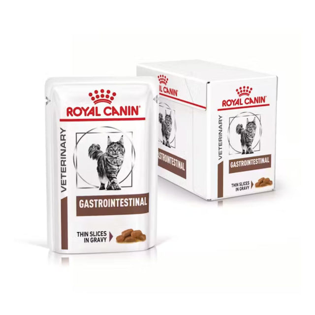 Multipack Royal Canin Veterinary Gastrointestinal per gatti, bustina in salsa, confezione da 12