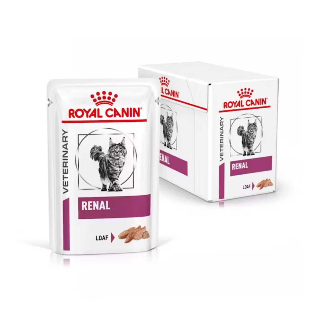 Multipack Royal Canin Veterinary Renal per gatti, bustina in pâté (loaf), confezione da 12