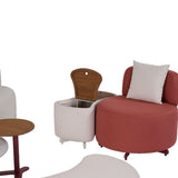 Curvy - Salotto imbottito bicolore