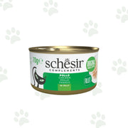 Lattina Schesir dell'alimento umido complementare per gatto con filetti di pollo da 70 gr.