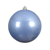 Sfera natalizia in plastica con diametro di 20 cm colore azzurro.