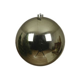 Sfera natalizia in plastica con diametro di 20 cm colore verde salvia.