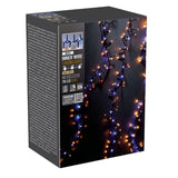 Confezione di luci natalizie a LED bianco caldo e bianco freddo da 10 metri, modello Microcluster 710LED Static.