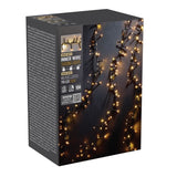 Confezione di luci natalizie a LED bianco caldo da 10 metri, modello Microcluster 710LED Static.