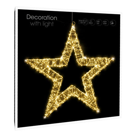 Decorazione luminosa a forma di stella