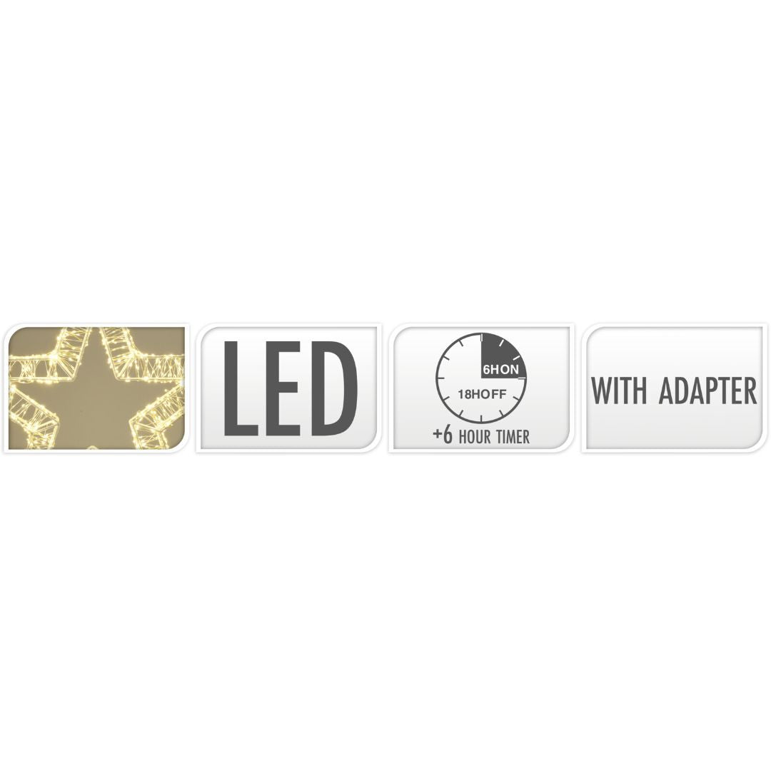 Decorazione luminosa a forma di stella