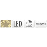 Decorazione luminosa a forma di stella