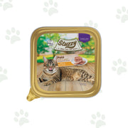 Vaschetta del paté con pollo per gatti adulti sterilizzati Stuzzy da 100g.