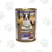 Lattina di cubo umido per cani da 400 gr Stuzzy monoproteico cervo.