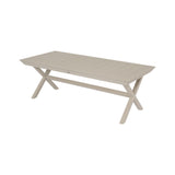 Tavolo da giardino allungabile Nox in configurazione chiusa color crema