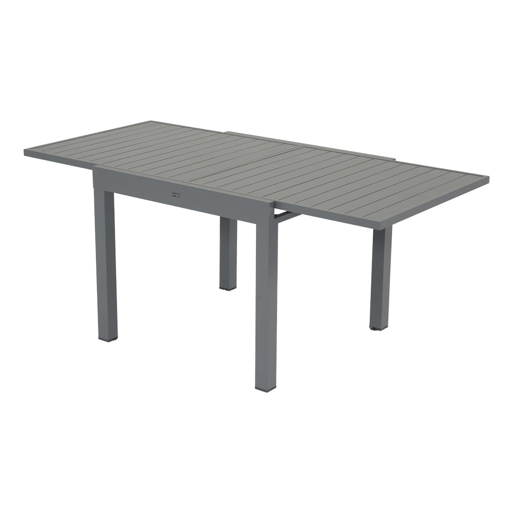 Tavolo da giardino allungabile Vario in configurazione estesa color antracite