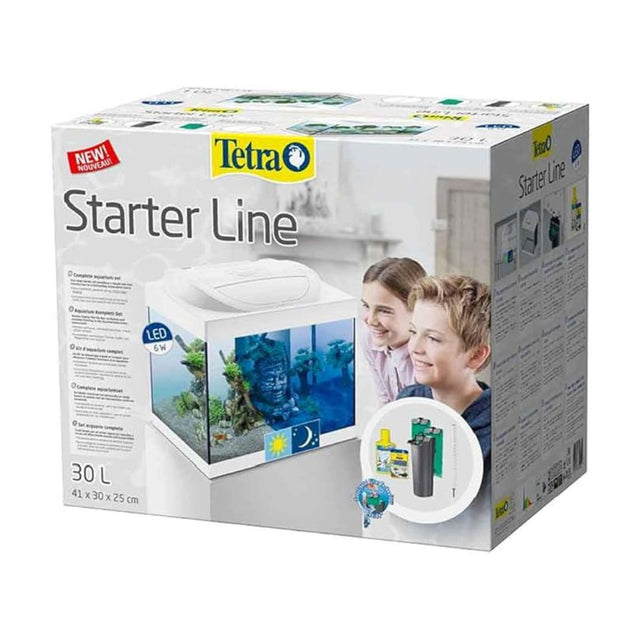 Acquario Tetra Starter Line 30 litri bianco.