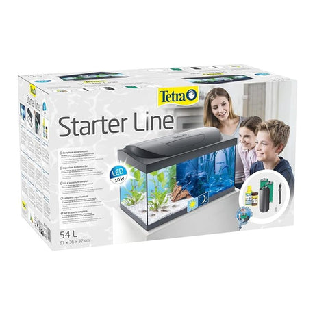 Acquario Tetra Starter Line da 54 litri colore nero.