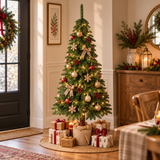 Albero di Natale Tora Pine ambientato in una scena natalizia