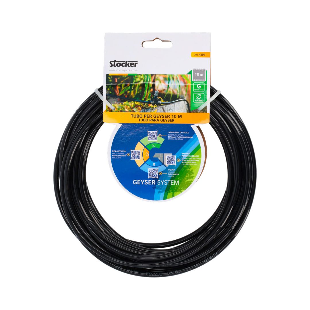 Confezione tubo Geyser System Stocker da 10 metri, arrotolato e indicato per nebulizzazione