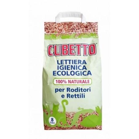 Lettiera Cubetto 8L - Lettiera per roditori e rettili