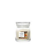Candela Yankee Candle Amber & Sandalwood piccola in giara di vetro.