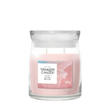 Candela Yankee Candle Pink Sands media in giara di vetro.
