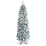 albero di Natale slim innevato royal
