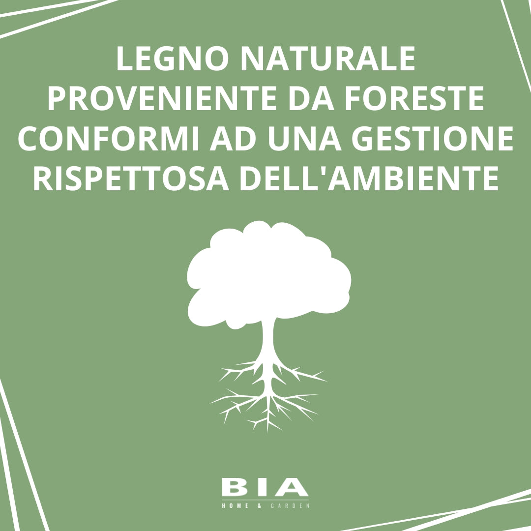 legno naturale da foreste conformi ad una gestione rispettosa