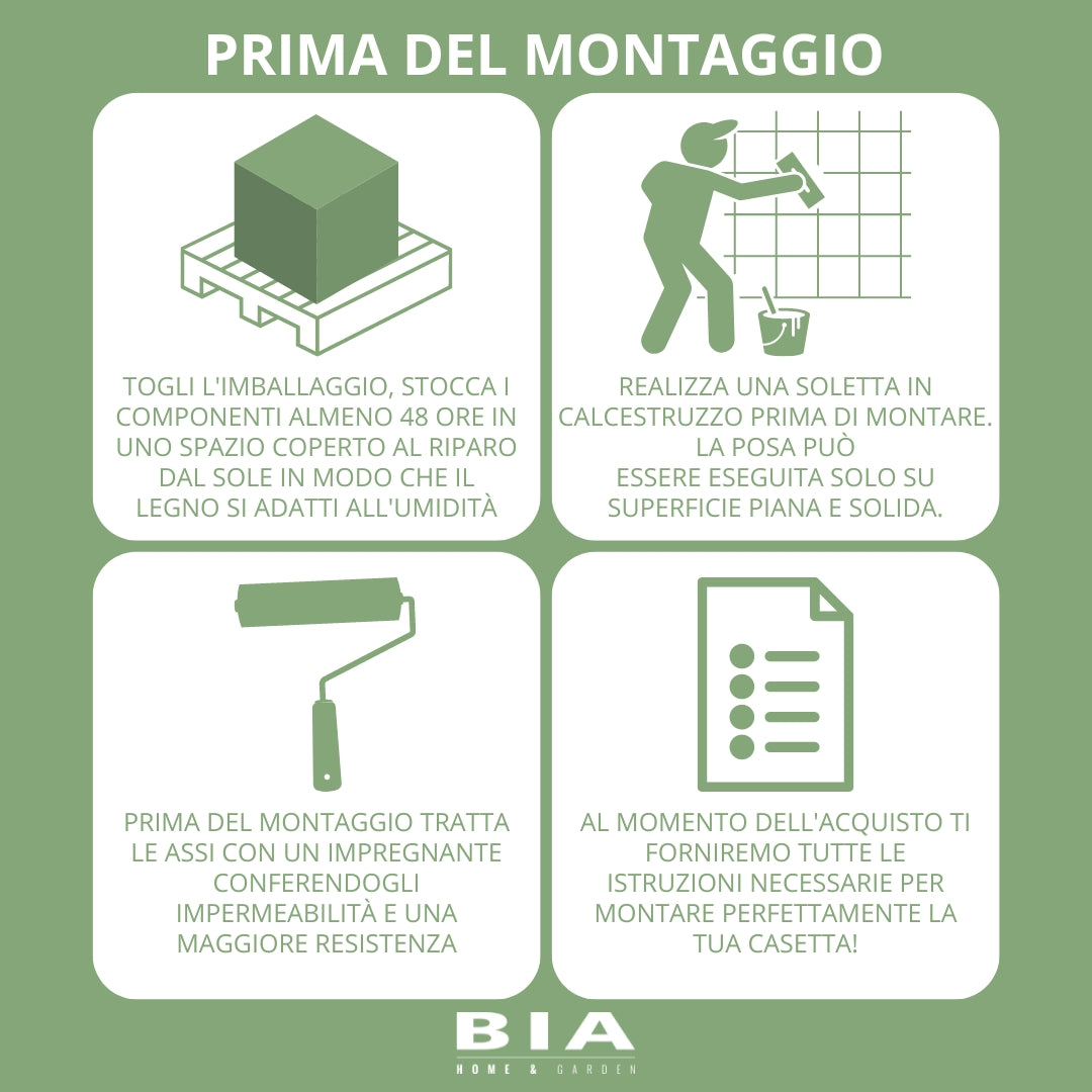 Pavimento Rialzato in Legno per Casetta 4 x 5 m