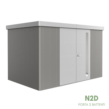 Neo Bicolore Porta Doppia - Casetta in lamiera