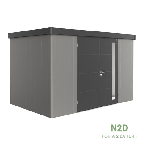 Neo Bicolore Porta Doppia - Casetta in lamiera