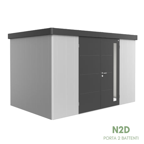 Neo Bicolore Porta Doppia - Casetta in lamiera