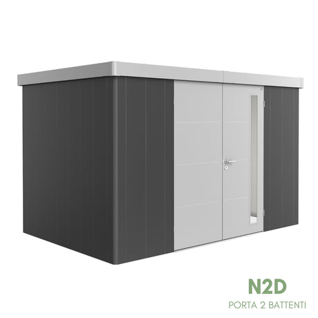 Neo Bicolore Porta Doppia - Casetta in lamiera