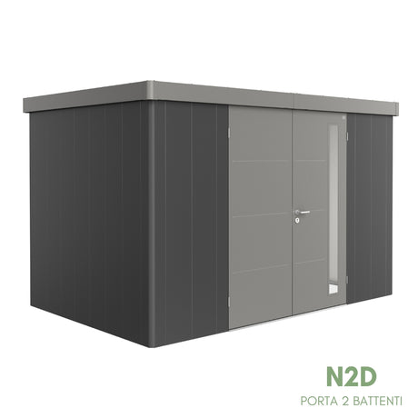 Neo Bicolore Porta Doppia - Casetta in lamiera