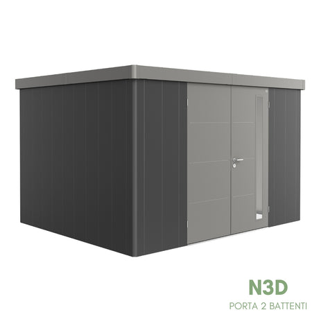 Neo Bicolore Porta Doppia - Casetta in lamiera