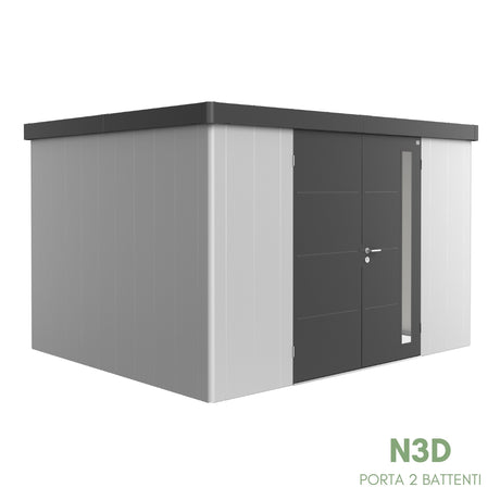 Neo Bicolore Porta Doppia - Casetta in lamiera
