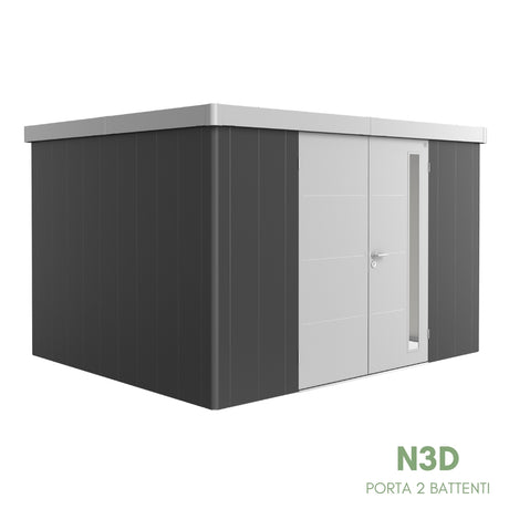 Neo Bicolore Porta Doppia - Casetta in lamiera