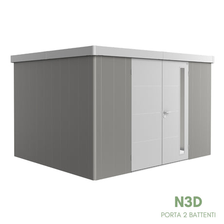Neo Bicolore Porta Doppia - Casetta in lamiera