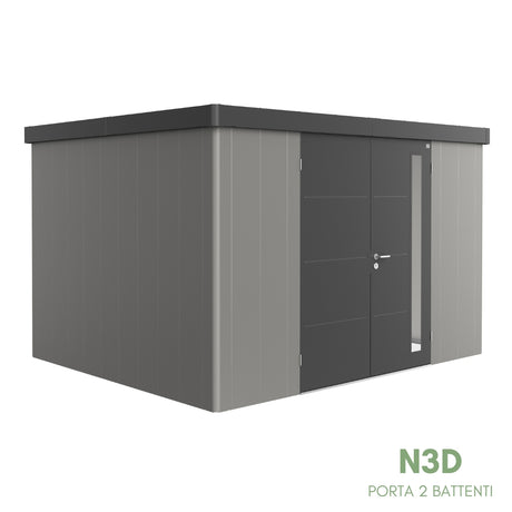 Neo Bicolore Porta Doppia - Casetta in lamiera