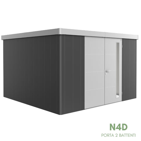 Neo Bicolore Porta Doppia - Casetta in lamiera