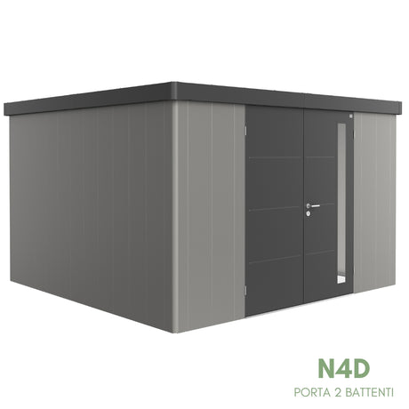 Neo Bicolore Porta Doppia - Casetta in lamiera