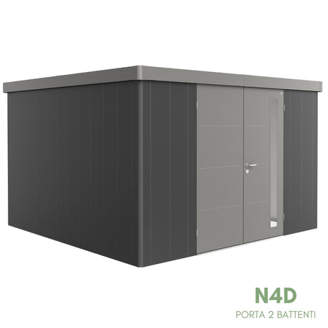 Neo Bicolore Porta Doppia - Casetta in lamiera