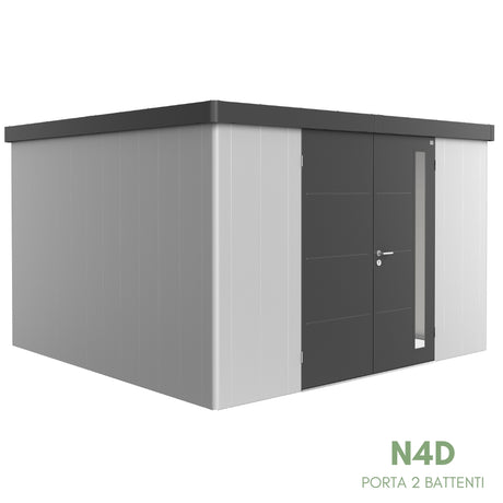 Neo Bicolore Porta Doppia - Casetta in lamiera