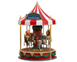 Giostra Lemax a batteria coi cavalli - Christmas Cheer Carousel 14821
