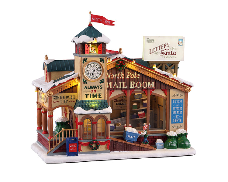 Lemax North Pole Mail Room 15733 - Posta di Babbo Natale del villaggio Lemax Santa's Wonderland