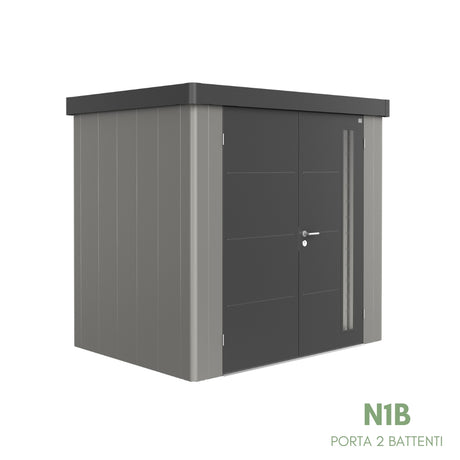 Neo Bicolore Porta Doppia - Casetta in lamiera
