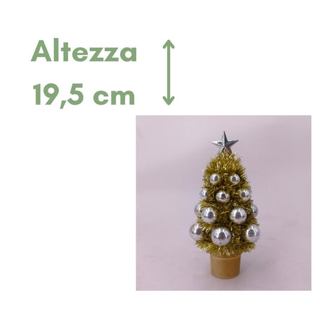 Piccolo Pino da Tavolo - Albero di Natale piccolo addobbato