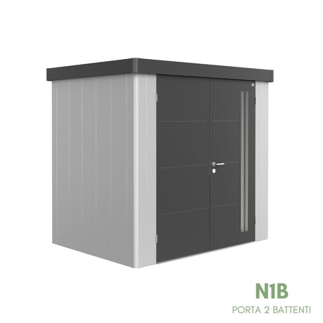 Neo Bicolore Porta Doppia - Casetta in lamiera